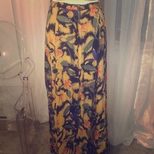 Vintage floral maxi skirt